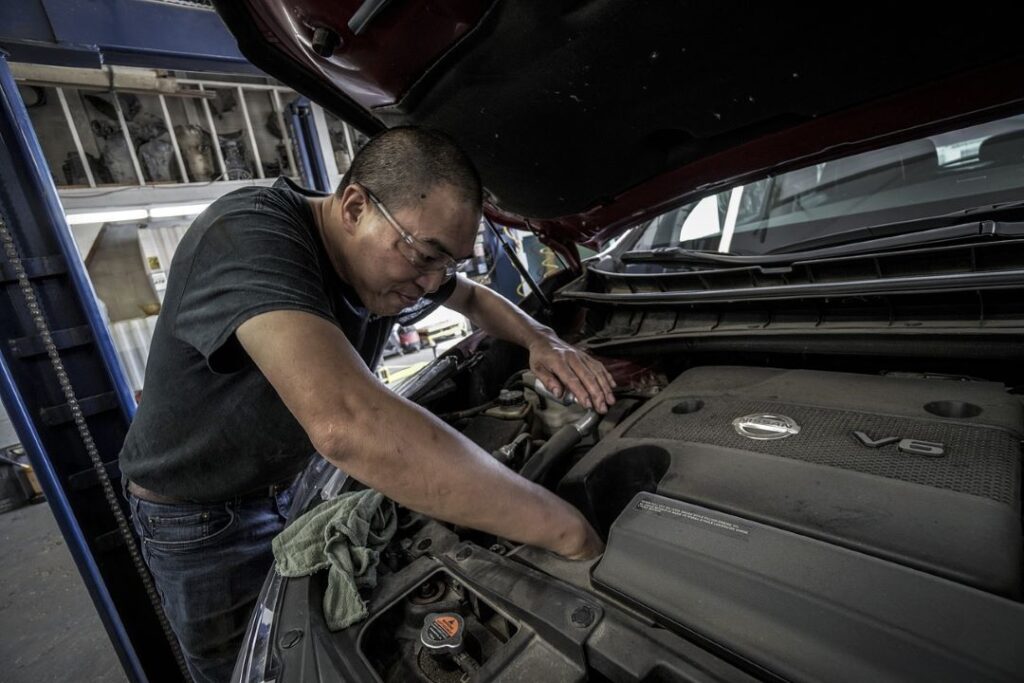 repair damage to car after a wreck